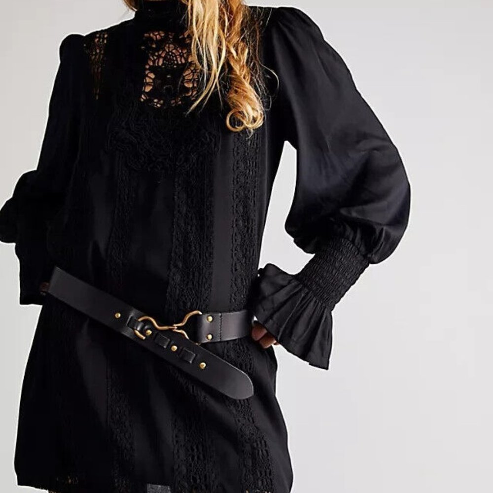 Free People FP One Vienna Mini Dress Boho Ruffle NWT XS